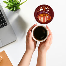 Load image into Gallery viewer, I Just Need Coffee 3.5 Inch Round Coasters