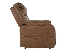 Load image into Gallery viewer, Signature Design by Ashley Yandel Faux Leather Electric Power Lift Recliner for Elderly, Brown
