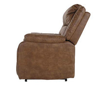 Load image into Gallery viewer, Signature Design by Ashley Yandel Faux Leather Electric Power Lift Recliner for Elderly, Brown
