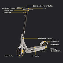 Load image into Gallery viewer, Segway Ninebot MAX G30LP Electric Kick Scooter, Up to 25 Miles Long-range Battery, Max Speed 18.6 MPH, Lightweight and Foldable, Gray, Large
