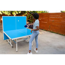 Load image into Gallery viewer, STIGA XTR Professional Outdoor Table Tennis Tables – All Weather Aluminum Waterproof Outdoor or Indoor Design with Net &amp; Post - 10 Minute Easy Assembly Ping Pong Table with Compact Storage
