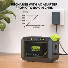 Load image into Gallery viewer, MARBERO Portable Power Station 88Wh Camping Lithium Battery Solar Generator Fast Charging with AC Outlet 120W Peak Power Bank(Solar Panel Optional) for Home Backup Outdoor Emergency RV Van Hunting
