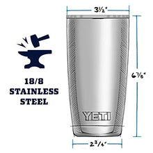 Load image into Gallery viewer, YETI Rambler 20 oz Tumbler, Stainless Steel, Vacuum Insulated with MagSlider Lid, Charcoal
