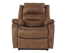 Load image into Gallery viewer, Signature Design by Ashley Yandel Faux Leather Electric Power Lift Recliner for Elderly, Brown
