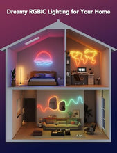 Load image into Gallery viewer, Govee Neon Lights, RGBIC Neon Rope Light 2 Works with Matter, Alexa, Google Assistant, Custom DIY Neon Strip Lights for Bedroom and Wall Decor, Shape Mapping, Softer Material, 16.4ft, White
