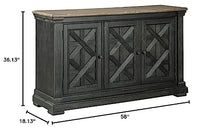 Load image into Gallery viewer, Signature Design by Ashley Tyler Creek Urban Farmhouse Dining Room Buffet or Server, Almost Black
