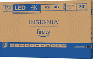 INSIGNIA 70-inch Class F30 Series LED 4K UHD Smart Fire TV with Alexa Voice Remote (NS-70F301NA23)