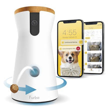 Load image into Gallery viewer, Furbo 360° Dog Camera + Nanny Bundle: Home Security &amp; Dog Safety Alerts, Rotating Pet Treat Dispenser Camera with Speaker, Smart Home Indoor Cam w Phone App (Additional Subscription Required at Setup)
