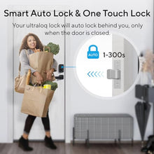 Load image into Gallery viewer, ULTRALOQ U-Bolt Pro WiFi Smart Lock with Door Sensor, 8-in-1 Keyless Entry Door Lock with Built-in WiFi,Fingerprint ID,App Remote Control,Auto Unlock,Door Status Alert,WiFi Deadbolt Door Lock
