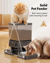 Load image into Gallery viewer, oneisall Automatic Cat Feeder for 2 Cats, 20 Cups/5L Automatic Cat Food Dispenser for Small Pets Indoor, Timed Cat Feeder for Dry Food
