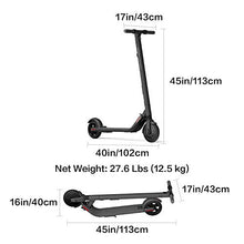 Load image into Gallery viewer, Segway Ninebot ES2 Electric Kick Scooter, Lightweight and Foldable, Upgraded Motor Power, Dark Grey Large
