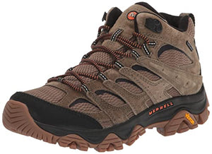 Merrell Men's Moab 3 Mid Waterproof Hiking Boot, Olive/Gum, 10.5