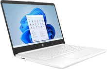 Load image into Gallery viewer, HP Newest 14&quot; Ultral Light Laptop for Students and Business, Intel Quad-Core N4120, 16GB RAM, 128GB Storage(64GB eMMC+64GB Ghost Manta SD), 1 Year Office 365, Webcam, HDMI, WiFi, USB-A&amp;C, Win 11 S
