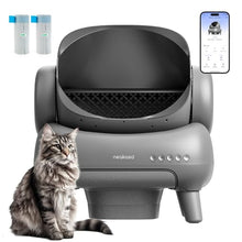 Load image into Gallery viewer, Neakasa M1 Open-Top Self Cleaning Cat Litter Box, Automatic Cat Litter Box with APP Control, Odor-Free Waste Disposal includes Trash Bags
