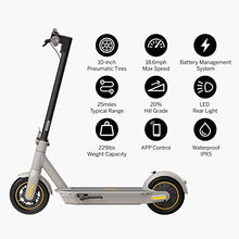 Load image into Gallery viewer, Segway Ninebot MAX G30LP Electric Kick Scooter, Up to 25 Miles Long-range Battery, Max Speed 18.6 MPH, Lightweight and Foldable, Gray, Large
