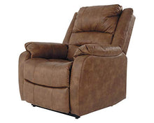 Load image into Gallery viewer, Signature Design by Ashley Yandel Faux Leather Electric Power Lift Recliner for Elderly, Brown
