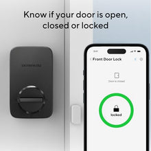 Load image into Gallery viewer, ULTRALOQ U-Bolt Pro WiFi Smart Lock with Door Sensor, 8-in-1 Keyless Entry Door Lock with Built-in WiFi,Fingerprint ID,App Remote Control,Auto Unlock,Door Status Alert,WiFi Deadbolt Door Lock
