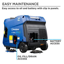 Load image into Gallery viewer, Westinghouse Outdoor Power Equipment 4500 Peak Watt Super Quiet Dual Fuel Portable Inverter Generator, Remote Electric Start, Gas &amp; Propane Powered, RV Ready, CO Sensor, Parallel Capable
