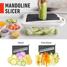 Load image into Gallery viewer, Mueller Pro-Series 10-in-1, 8 Blade Vegetable Chopper, Onion Mincer, Cutter, Dicer, Egg Slicer with Container, French Fry Cutter Potatoe Slicer, Home Essentials &amp; Kitchen Gadgets, Salad Chopper
