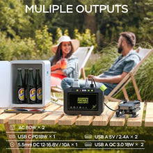 Load image into Gallery viewer, MARBERO Portable Power Station 88Wh Camping Lithium Battery Solar Generator Fast Charging with AC Outlet 120W Peak Power Bank(Solar Panel Optional) for Home Backup Outdoor Emergency RV Van Hunting
