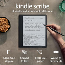 Load image into Gallery viewer, Amazon Kindle Scribe (16 GB) - 10.2” 300 ppi Paperwhite display, a Kindle and a notebook all in one, convert notes to text and share, includes Basic Pen
