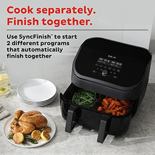 Load image into Gallery viewer, Instant VersaZone 9QT Air Fryer, 8-in-1 Functions with EvenCrisp Technology, Crisps, Broils, Bakes, Roasts, Dehydrates, Reheats at Same or Different Temperature, from the Makers of Instant Pot, Black
