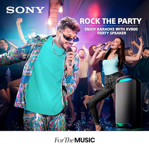 Sony SRS-XV800 X-Series Wireless Portable Bluetooth Karaoke Party Speaker(Black)