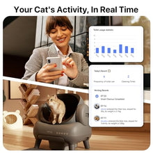 Load image into Gallery viewer, Neakasa M1 Open-Top Self Cleaning Cat Litter Box, Automatic Cat Litter Box with APP Control, Odor-Free Waste Disposal includes Trash Bags
