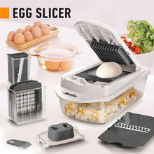 Load image into Gallery viewer, Mueller Pro-Series 10-in-1, 8 Blade Vegetable Chopper, Onion Mincer, Cutter, Dicer, Egg Slicer with Container, French Fry Cutter Potatoe Slicer, Home Essentials &amp; Kitchen Gadgets, Salad Chopper
