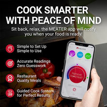 Load image into Gallery viewer, MEATER Plus: Wireless Smart Meat Thermometer with Bluetooth | Long Range | Measures Internal &amp; Ambient Temp | for BBQ, Oven, Grill, Kitchen, Smoker, Rotisserie
