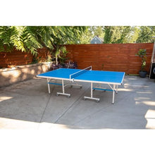 Load image into Gallery viewer, STIGA XTR Professional Outdoor Table Tennis Tables – All Weather Aluminum Waterproof Outdoor or Indoor Design with Net &amp; Post - 10 Minute Easy Assembly Ping Pong Table with Compact Storage
