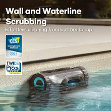 Load image into Gallery viewer, (2024 New) AIPER Scuba S1 Cordless Robotic Pool Cleaner, Pool Vacuum for Inground Pools, Wall and Waterline Cleaning, WavePath 2.0 Smart Navigation, 150 min Battery Life, for Pools up to 1,600 Sq.ft
