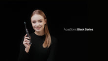 Load image into Gallery viewer, Aquasonic Black Series Ultra Whitening Toothbrush – ADA Accepted Electric Toothbrush- 8 Brush Heads &amp; Travel Case – 40,000 VPM Electric Motor &amp; Wireless Charging - 4 Modes w Smart Timer
