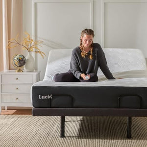 LUCID L300 Adjustable Bed Frame - Head and Foot Incline - USB - Wireless Remote - Easy 2 Person Assembly - Quiet Motor - Relax - TV - Working - Reading - Ergonomic - Electric Bed Base - Queen Size