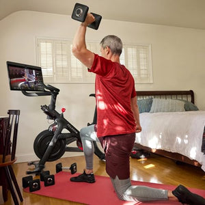 Peloton Bike+ | Indoor Stationary Exercise Bike with 24” HD, Anti-Reflective Rotating Touchscreen