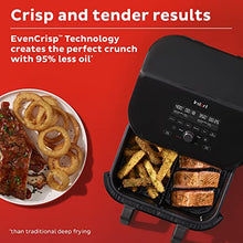 Load image into Gallery viewer, Instant VersaZone 9QT Air Fryer, 8-in-1 Functions with EvenCrisp Technology, Crisps, Broils, Bakes, Roasts, Dehydrates, Reheats at Same or Different Temperature, from the Makers of Instant Pot, Black
