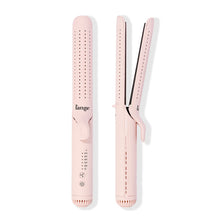 Load image into Gallery viewer, L&#39;ANGE HAIR Le Duo Grande 360° Airflow Styler | 2-in-1 Curling Wand &amp; Titanium Flat Iron Professional Hair Straightener and Curler with Cooling Air Vents to Lock in Style | Adjustable Temp (Blush)
