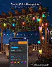 Load image into Gallery viewer, Govee Smart Outdoor String Lights H7021, RGBIC Warm White 96ft (2 Ropes of 48ft) LED Bulbs, WiFi Patio Lights Work with Alexa, Google, APP Control, IP65 Waterproof, Dimmable for Balcony, Backyard
