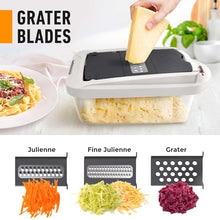 Load image into Gallery viewer, Mueller Pro-Series 10-in-1, 8 Blade Vegetable Chopper, Onion Mincer, Cutter, Dicer, Egg Slicer with Container, French Fry Cutter Potatoe Slicer, Home Essentials &amp; Kitchen Gadgets, Salad Chopper
