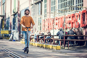 Segway Ninebot ES2 Electric Kick Scooter, Lightweight and Foldable, Upgraded Motor Power, Dark Grey Large