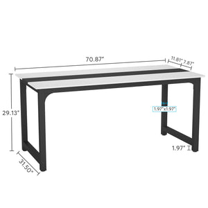 Tribesigns Modern Computer Desk, 70.8 x 31.5 inch Large Office Desk Computer Table Study Writing Desk Workstation for Home Office, Conference Room