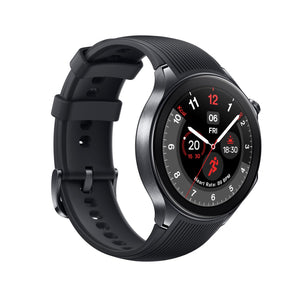 OnePlus Watch 2 Black Steel, 32GB, 100-Hour Battery, Health & Fitness Tracking, Sapphire Crystal Design, Dual-Engine, Wear OS by Google