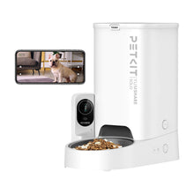 Load image into Gallery viewer, PETKIT Automatic Pet Feeder with Camera, 1080P HD Video with Night Vision, 2.4G WiFi Cat Dog Feeder with 2-Way Audio,Smart App Control Pet Dry Food Dispenser for Cats and Dogs with Non-Stick Food Bowl
