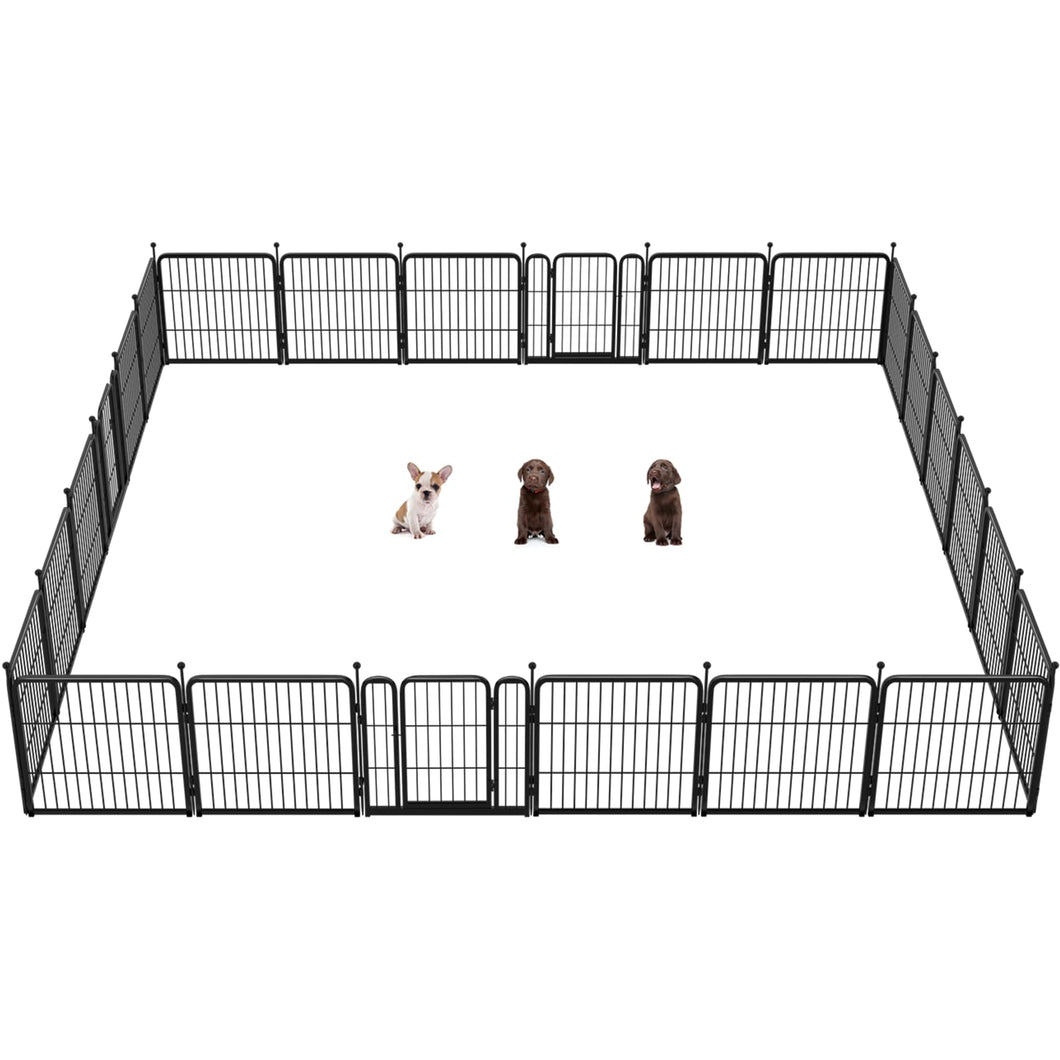 FXW Rollick Dog Playpen for Yard, RV Camping│Patented, 24 inch 24 Panels