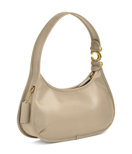 COACH Glovetanned Leather Eve Shoulder Bag, Ivory