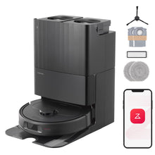 Load image into Gallery viewer, roborock Qrevo S Robot Vacuum and Mop, Self-Drying, Auto Mop Washing, 7000Pa Suction, Self-Emptying &amp; Refilling, 10mm Mop Lifting, 200RPM Spinning Mops, Smart Obstacle Avoidance, Black
