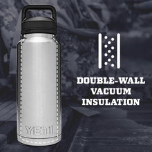 Load image into Gallery viewer, YETI Rambler 46 oz Bottle, Vacuum Insulated, Stainless Steel with Chug Cap, Charcoal
