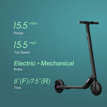 Load image into Gallery viewer, Segway Ninebot ES2 Electric Kick Scooter, Lightweight and Foldable, Upgraded Motor Power, Dark Grey Large
