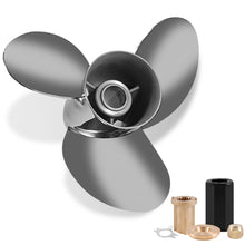 Load image into Gallery viewer, YOUNG PROPS 14 1/2 x 19 Stainless Steel Outboard Boat Propeller for Mercury Engine 135-300HP/Mercruiser Alpha One 14.5dia x 19 Pitch Hub Kits Included 15 Spline Tooth RH
