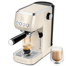 Load image into Gallery viewer, CASABREWS Espresso Machine 20 Bar, Stainless Steel Coffee Maker with Steam Milk Frother, Espresso Coffee Machine Cappuccino Latte Machine with 49oz Removable Water Tank, Creamy
